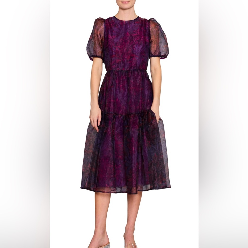 MELLODAY Purple Midi Dress